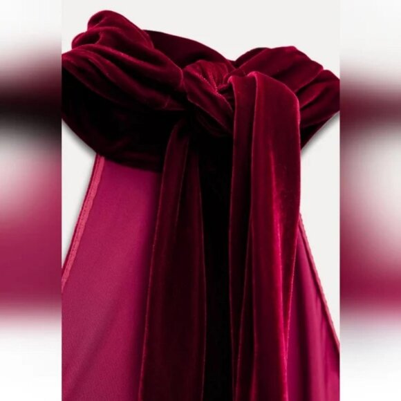 ZARA LONG HALTER DRESS - Picture 10 of 10